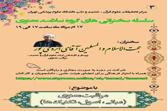 سلسله  سخنرانی های گروه سلامت معنوی(مبانی، اصول، تکنیک ها)